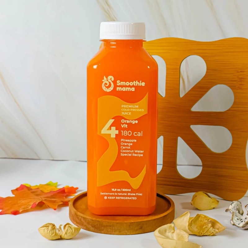 SMOOTHIEMAMA Cold Pressed Orange Vitamins 2