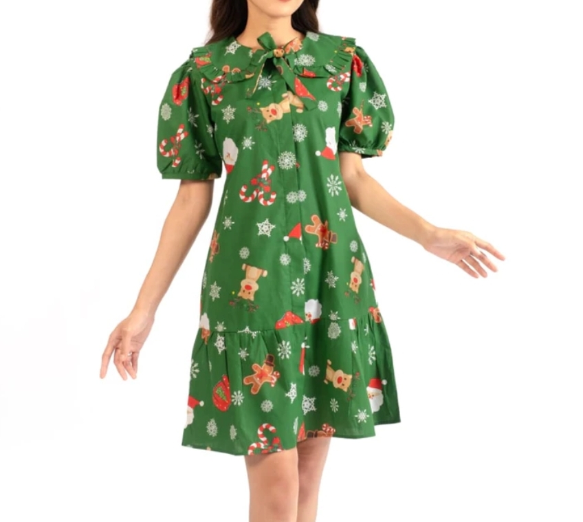 Sweet Joey Green Raindeer Christmas Family Set