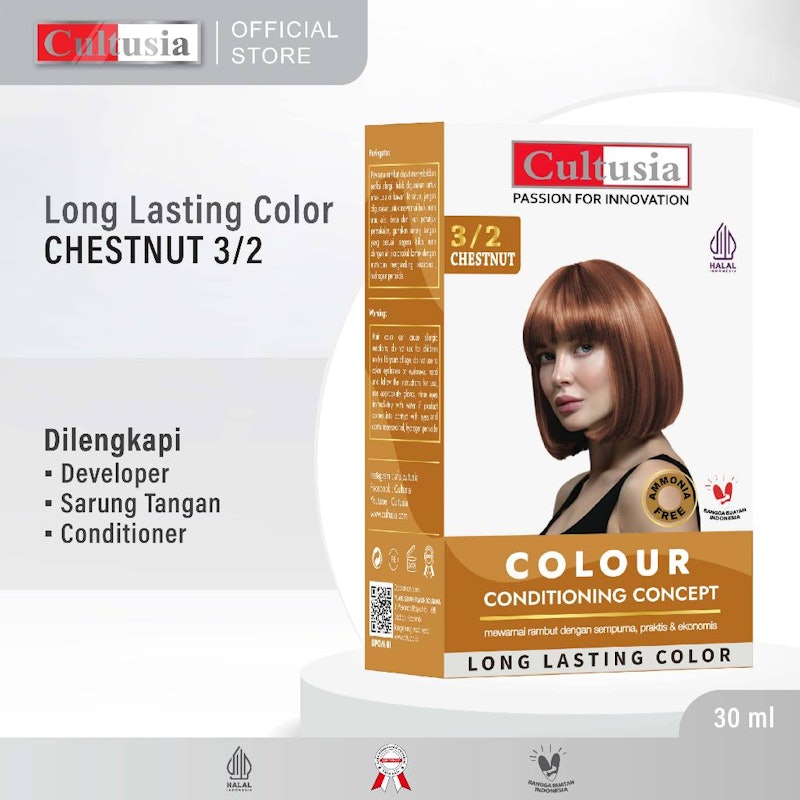 Hair Color Chestnut 3/2 2