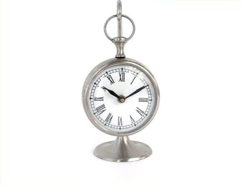 Pewter Hanging Table Clock IM 78790 1