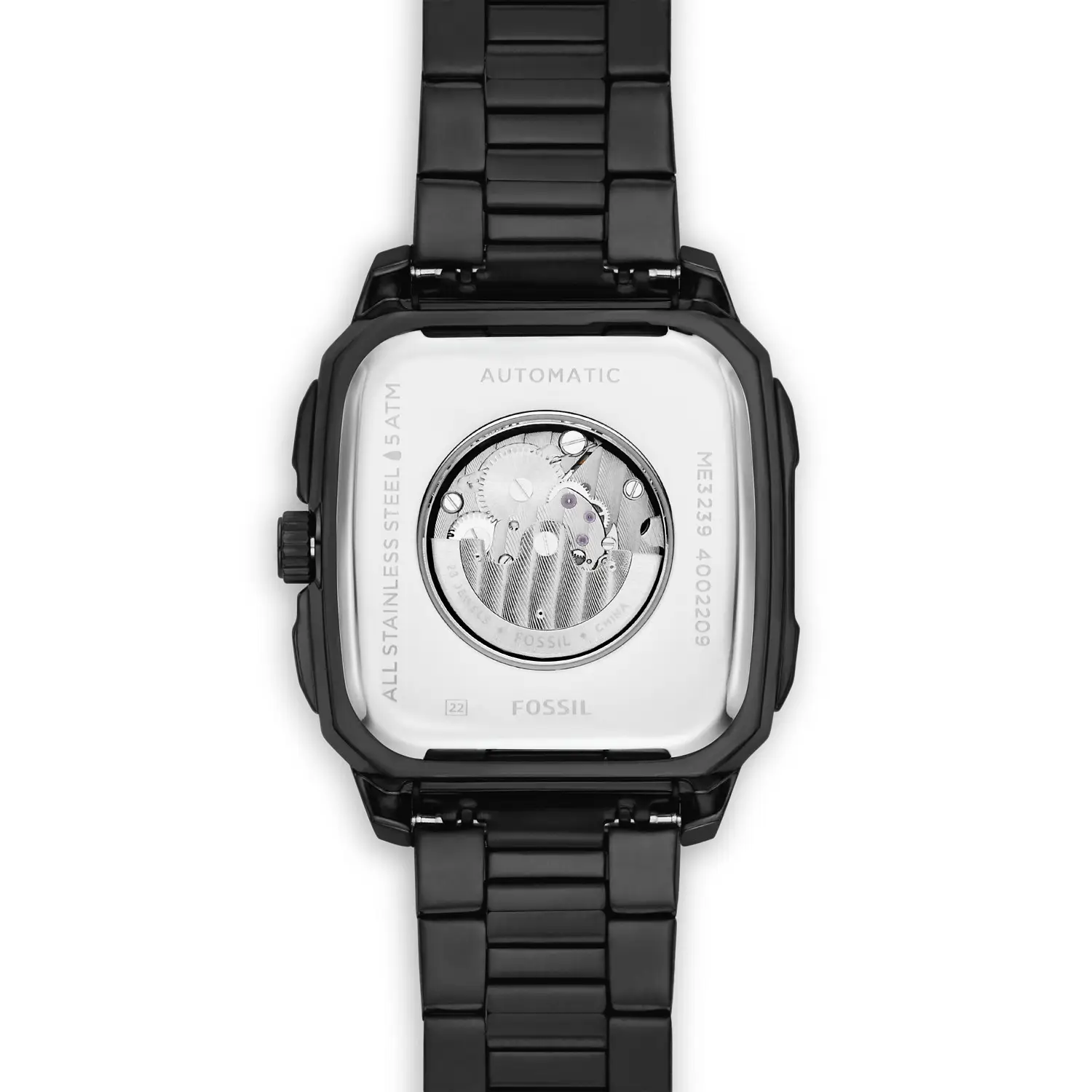 Inscription Automatic Black Stainless Steel Watch 4