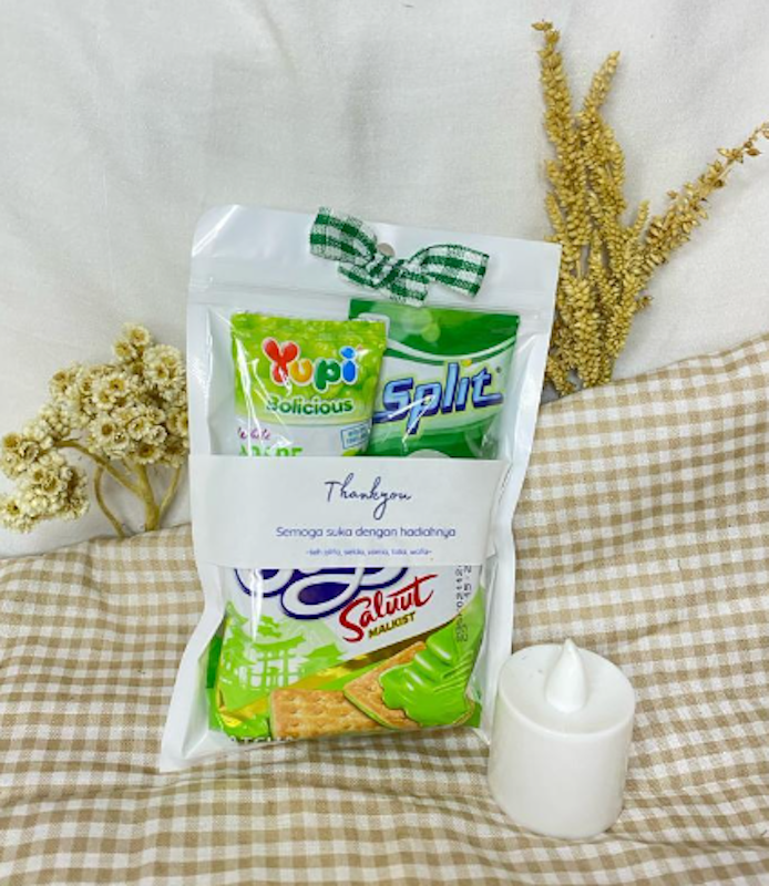 Mini Gift Snack Free Custom Tulisan