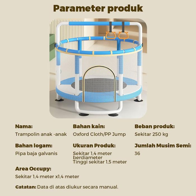 OneTwoFit Trampolin Anak-Anak 1.4 m 5