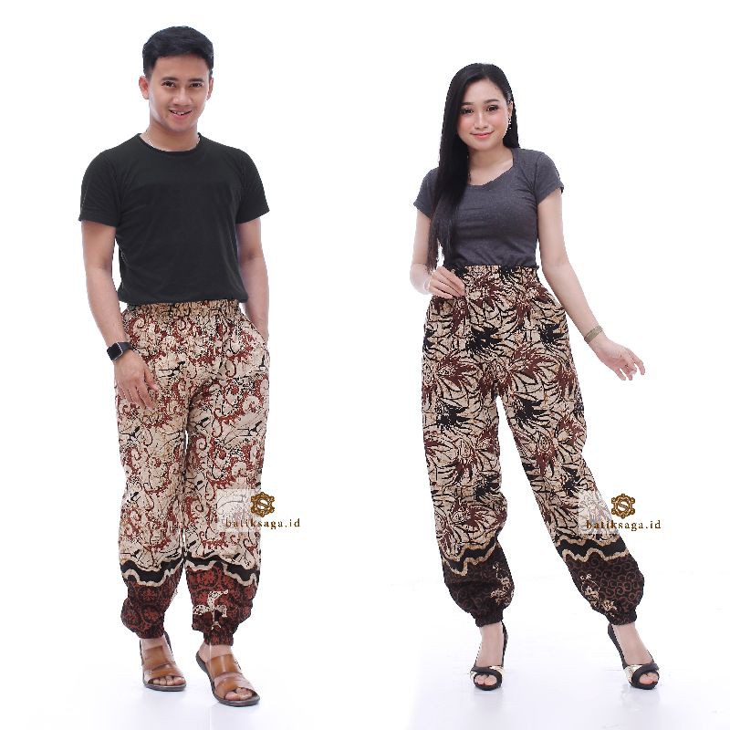 Batik Saga Celana Jogger Batik Wanita & Pria Unisex 3