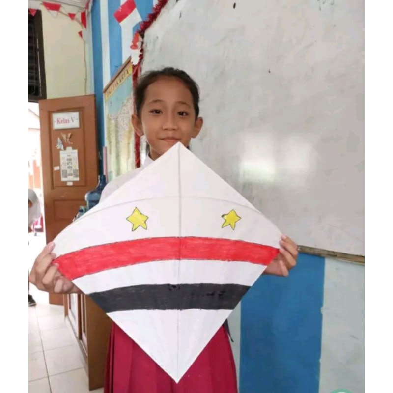 Layangan Seot Putih Polos 4