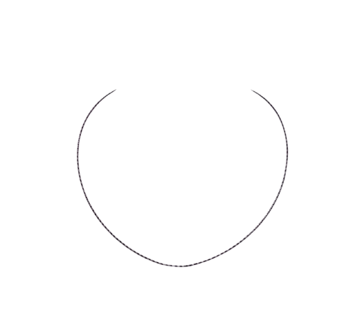 Kalung Emas Choker Polos Black Gold 17K