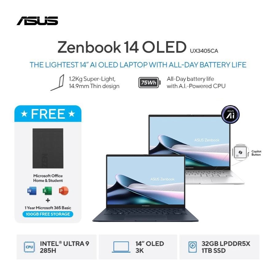 ASUSTeK Computer ASUS Zenbook 14 OLED  UX3405CA