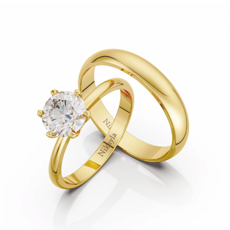 Nikayla Jewelry Couple Rings Silver 2