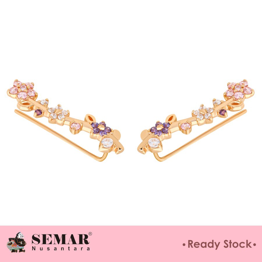 Semar Nusantara Anting Emas Maiko Blossom Gold 17K