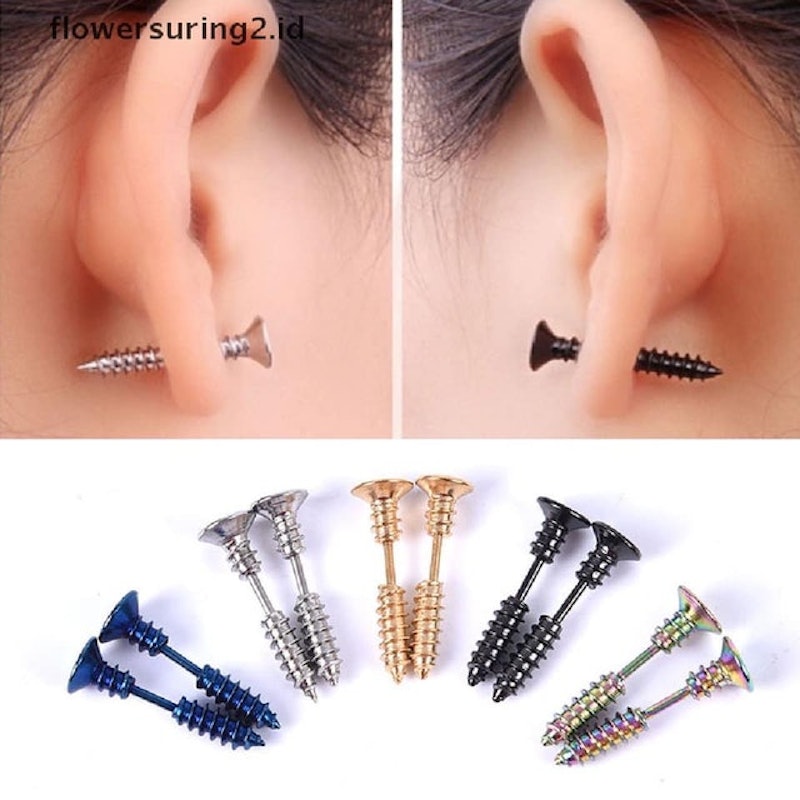 Anting Sekrup Gaya Punk 3