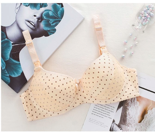  Eve Maternity Full Cup Wired Polkadot Nursing Bra BH163