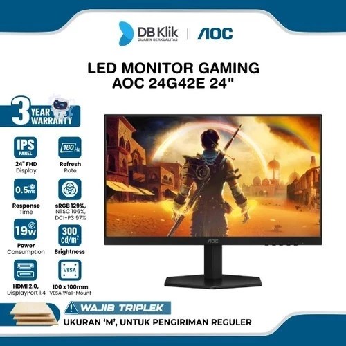 AOC International AOC LED Monitor Gaming 24 Inch 24G42E