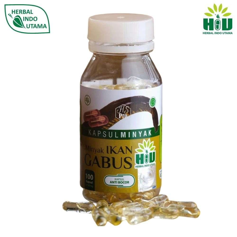 Herbal Indo Utama HIU (Kapsul Minyak Ikan Gabus)