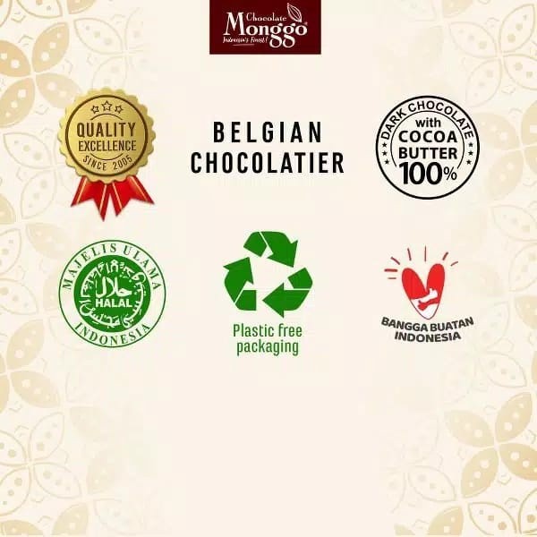 Anugrah Mulia Sentosa Chocolate Monggo Pralines Heart Shape Gift Box 16 pcs  