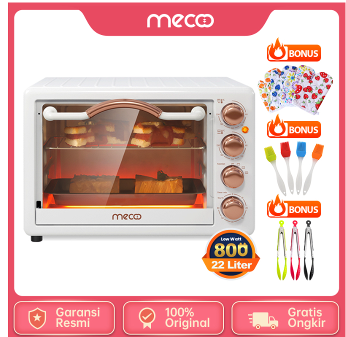 Mecoo Aesthetic Electric Oven 22 Liter