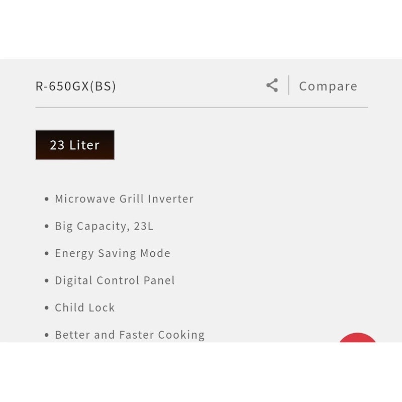 23 Liter Microwave Grill Inverter Oven 2