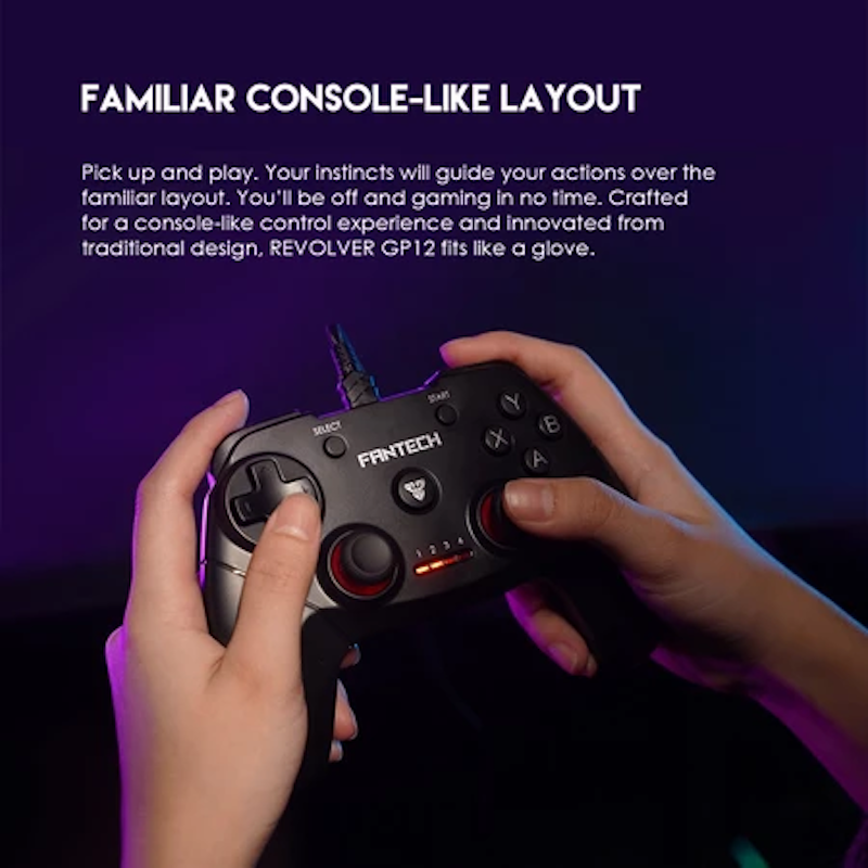 REVOLVER GP12 Gaming Controller Gamepad Joystick USB 4