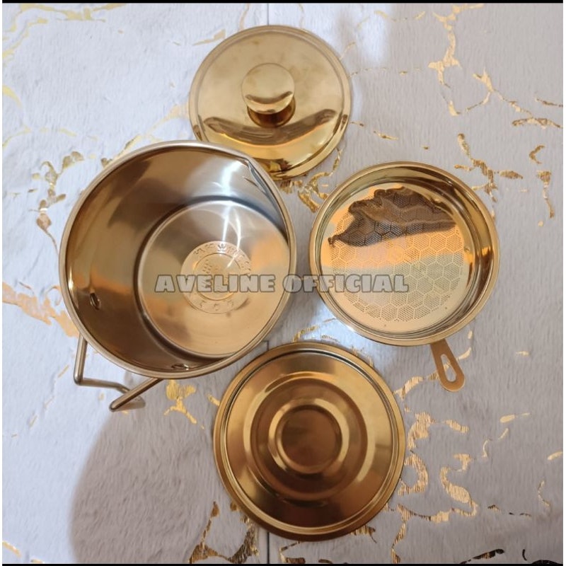 Oil Pot Gold Stainless Steel 3