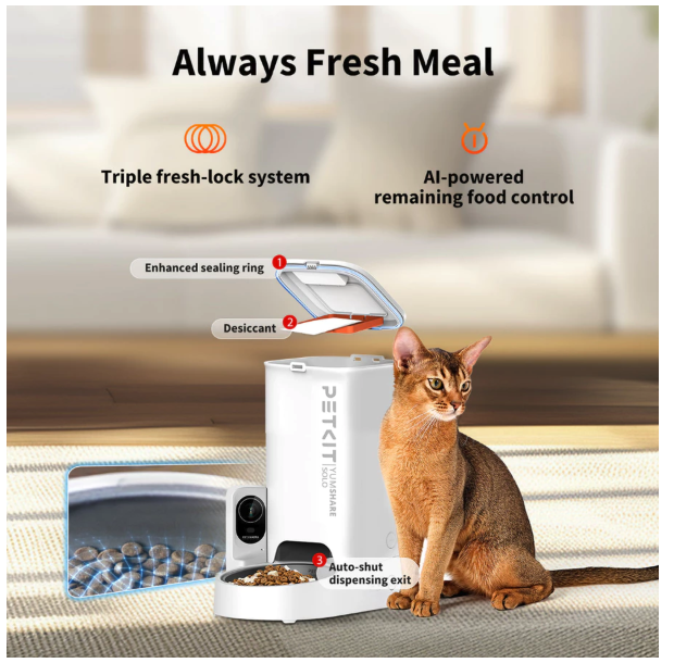  Petkit YumShare Solo with Camera Smart Pet Feeder