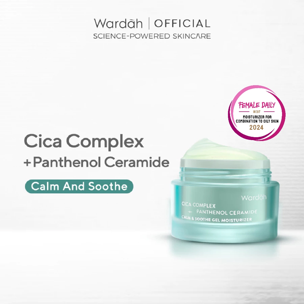 Paragon Technology and Innovation Wardah Cica Complex + Panthenol Ceramide Calm & Soothe Gel Moisturizer