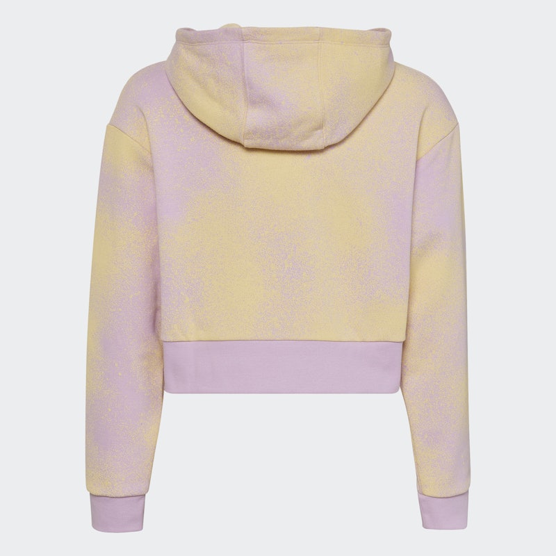 Hoodie Crop Graphic Print 2