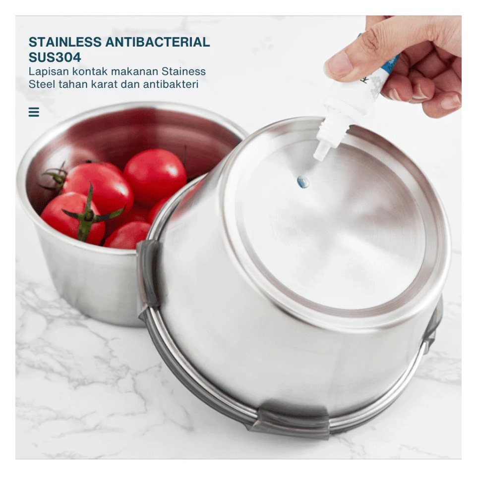  JOYCOOK Kontainer Makanan Stackable Persegi