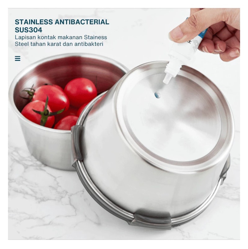 JOYCOOK Kontainer Makanan Stackable Persegi 3