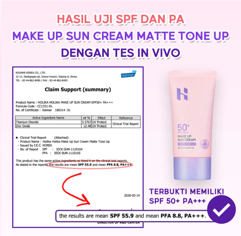 Make Up Sun Cream Matte Tone Up 2