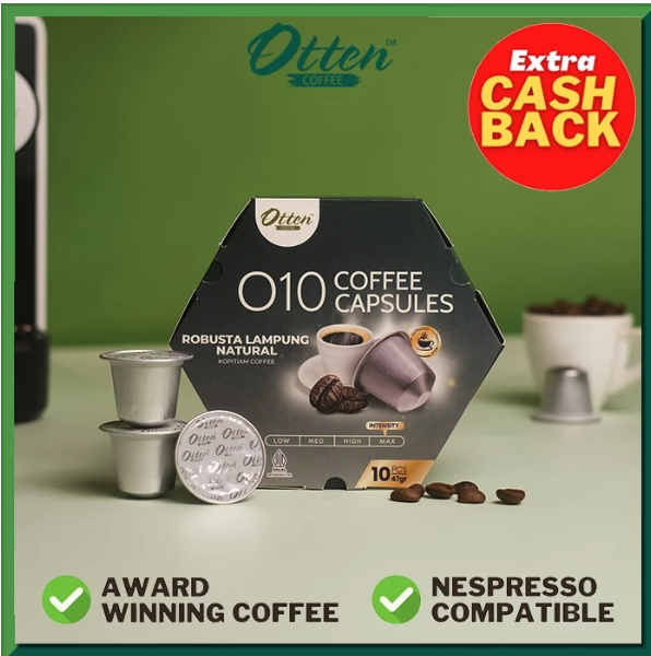 Otten Coffee Indonesia Otten Coffee O10 Robusta Lampung Natural Coffee Capsule 