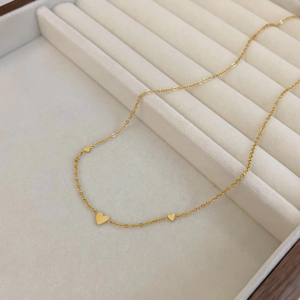  Lula Rose Kalung Rantai Hati Tiga