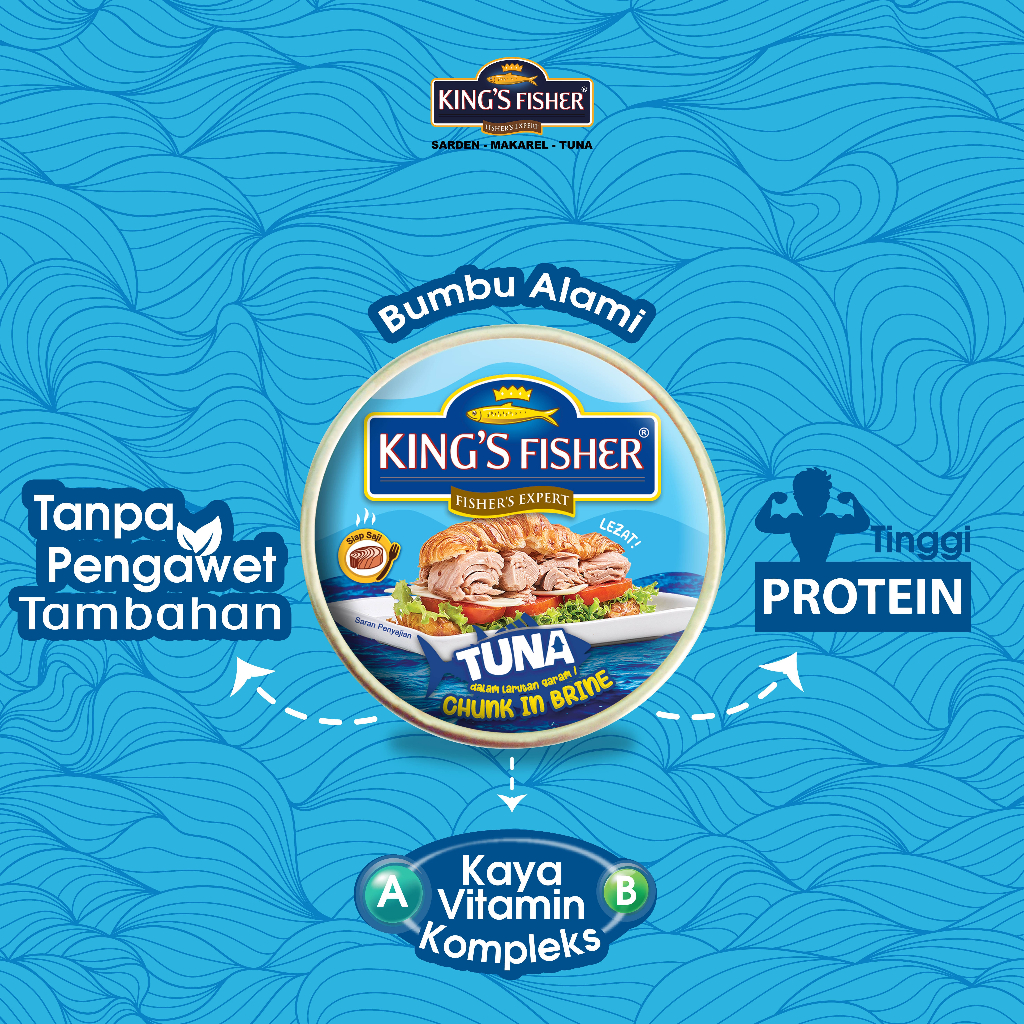 Bali Maya Permai King's Fisher Tuna dalam Larutan Garam