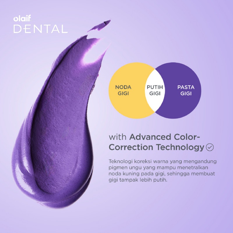 Olaif Dental Purple Whitening Toothpaste 3