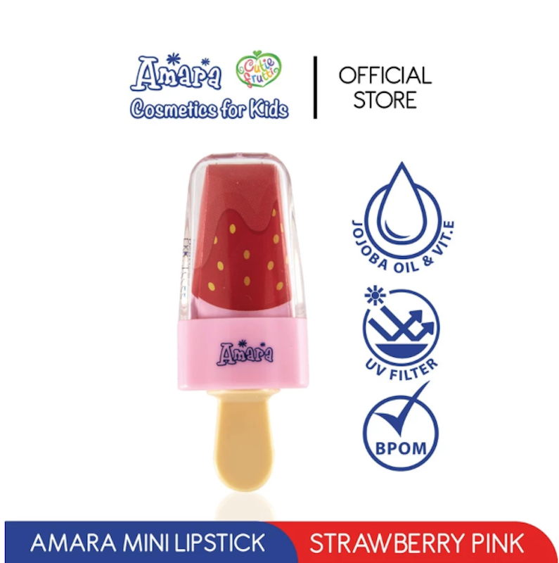 Kids Mini Lipstick Strawberry Pink 3