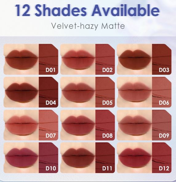 Dual-use Lip Mud Lip clay & Velvet-hazy Matte Blush on 4