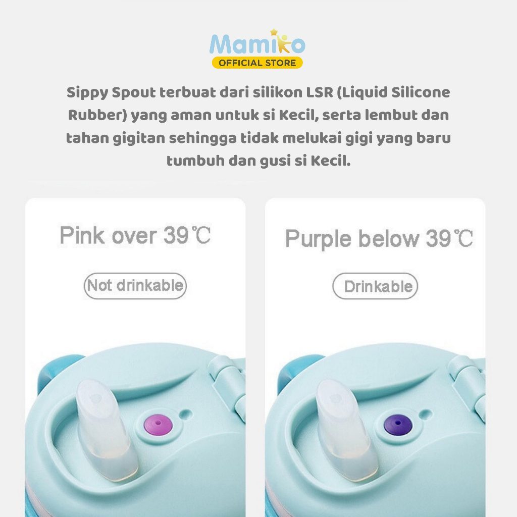 Mamiko Mamiko Milk Cup Stainless 3in1 Anti Karat