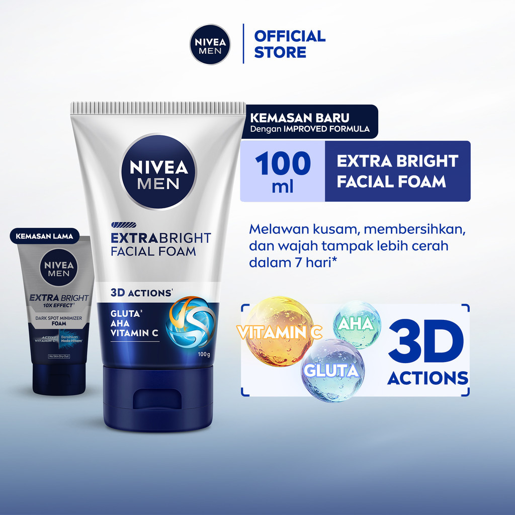 MEN Extra Bright Facial Foam 2