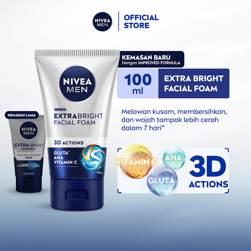 MEN Extra Bright Facial Foam 2