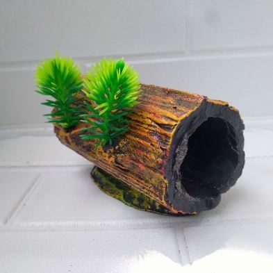 Hiasan Aquarium Pokol Kayu Bolong