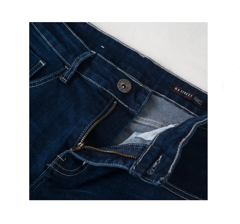 RA STREET Celana Jeans Pendek Aruba Dark Blue 4