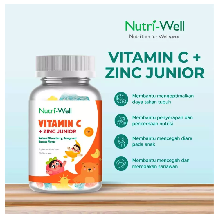 Nutri-Well Nutri-Well Vitamin C + Zinc Junior