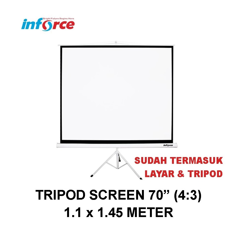 Inforce Tripod Screen Projector 70 inch 2