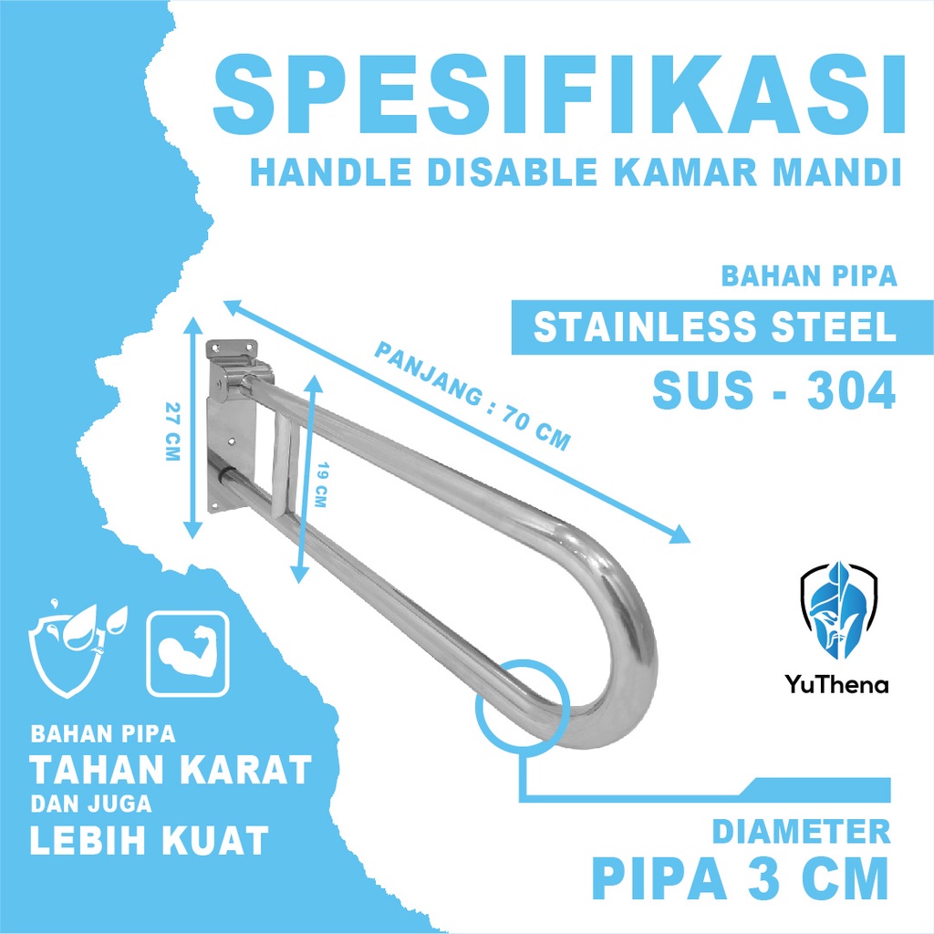 YuThena Sanitary Ware YuThena Pegangan Toilet