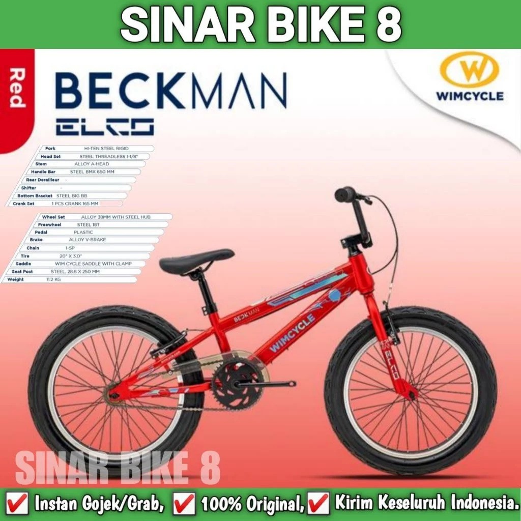 Wijaya Indonesia Makmur Bicycle Industries Wimcycle Beckman Elco 20"