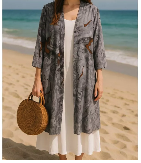  Dailyofprincess Viola Cardigan Wanita Panjang Rayon