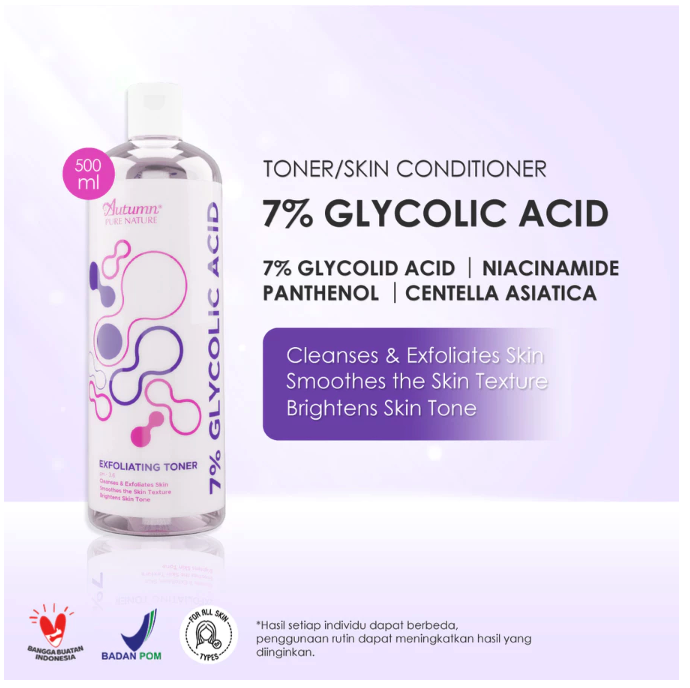 Autumn 7% Glycolic Acid Exfoliating Toner