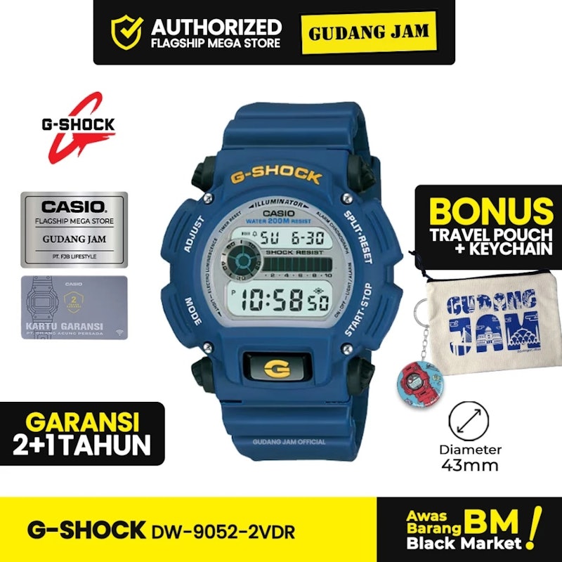 CASIO G-SHOCK Digital Dial Blue Resin Band 4
