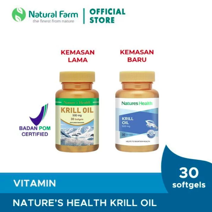 Radiant Sentral Nutrindo Natures Health Krill Oil 500 mg