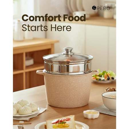 Pero Stock Pot 6 Ltr + Steamer 24 cm 3