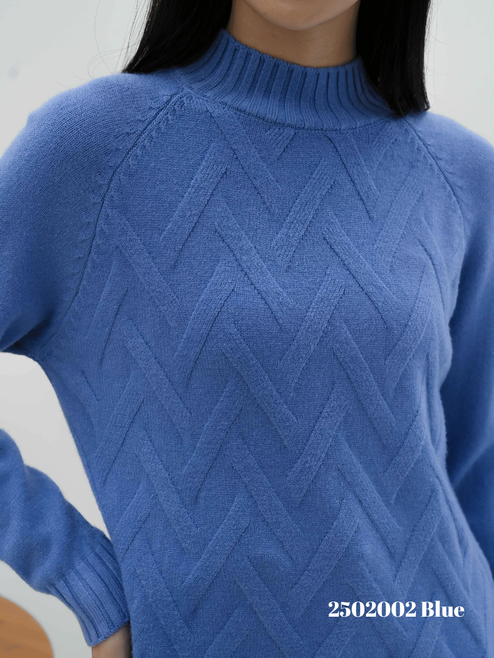  Cammomile Rajut Tebal Lengan Panjang Turtleneck 2502002