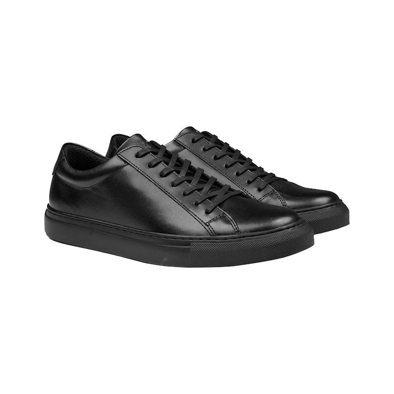 Prabu Cipta Black Sepatu Kulit Sneakers Pria 2